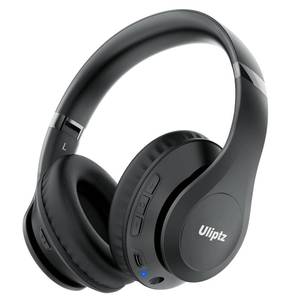 lot 43723 image: Uliptz Wireless Bluetooth Headphones, 65H Playtime, 6 EQ Sound Modes, HiFi Stereo Over Ear Headphones with Microphone, Foldable Lightweight Bluetooth 6.0 Headset for TravelOfficeCellphonePC - Retail $20