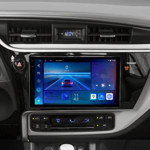 lot 43781 image: DVRMEDIA 264G Car Stereo for Toyota Corolla 2017 2018 with Carplay Android Auto, 9 Inch QLED Touch Screen Car Radio with Bluetooth GPS WiFi FM Radio and Backup Camera - Retail $175