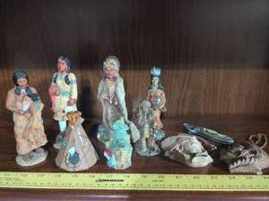 lot 45 image: Native American Themed Figurine Collection