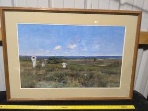 lot 60 image: Summer Coastal Landscape Wall Art