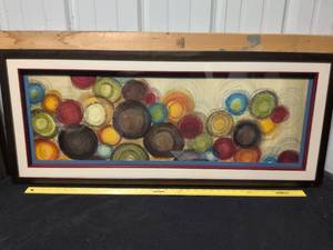 lot 71 image: Modern Abstract Circles Wall Art