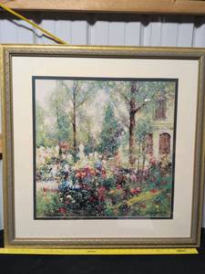 lot 83 image: large Garden Wall Art Print