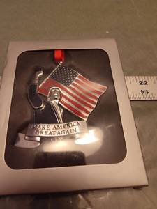 lot 155 image: MAGA American Flag Ornament