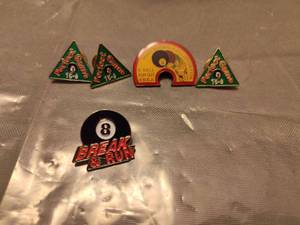 lot 198 image: VNEA 8-Ball Pool Tournament Perfect Game Pins Collection