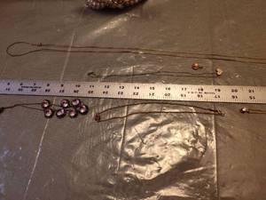 lot 208 image: Purple Crystal Statement Necklace