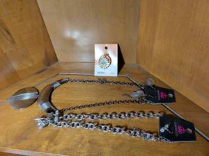 lot 225 image: Heart Landia Designer Chain Statement Necklace