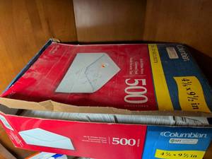 lot 258 image: Columbian 500-Count #10 Security Envelopes