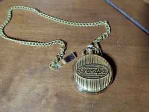 lot 293 image: Grandpa Pocket Watch with Chain