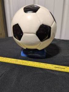 lot 7 image: Vintage Soccer Ball Display Piece
