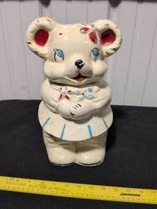 lot 16 image: Vintage Turnabout Bear Cookie Jar
