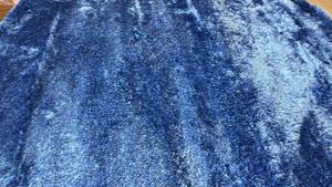 lot 2017 image: Afro Plain Royal Blue 8x10 Shag Area Rug.