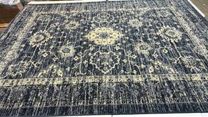 lot 2026 image: Threshold Parksley Distressed Indigo 7x10 Area Rug.
