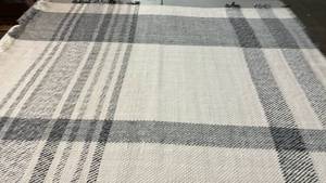 lot 2031 image: Threshold Asymmetric BlackWhite 7x10 Area Rug.