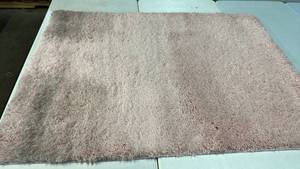 lot 2054 image: Room Essentials Pink Shag 48x66 Area Rug.