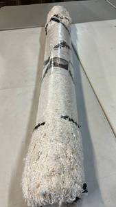 lot 2060 image: Threshold Black and White Eyelash Shag 51x611 Area Rug.