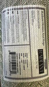 lot 3010 image: Radiant Homes And Rugs Green Geometric Pattern Area Rug