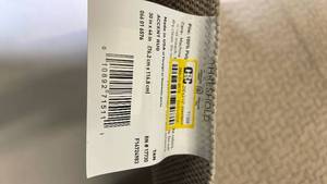 lot 3032 image: Neutral Textured Area Rug, 30x46