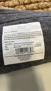 lot 3048 image: Threshold Natural Jute Braided Runner Rug 28x84 inches