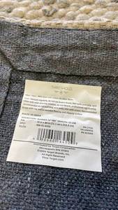 lot 3066 image: Threshold Gray Multi 28x84 Inch Wool Cotton Braided Runner Rug