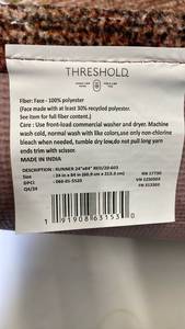 lot 3072 image: Threshold Decorative Runner Rug 24x84 Red