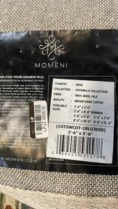 lot 3095 image: Momeni Cotswold Collection Hand Tufted Wool Area Rug 36 x 56