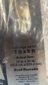 lot 3098 image: Hand Washable Non-Slip Rug Pad 20 x 80 inches