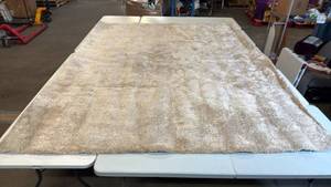 lot 8000 image: Threshold Sheen Shag 7x10 Area Rug - Beige