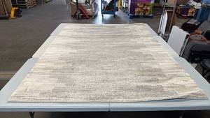 lot 8039 image: Threshold 5x7 Cream Lines Area Rug