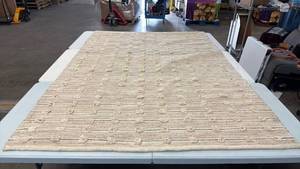 lot 8044 image: Threshold 5x7 Pom-Lined Stripe Area Rug