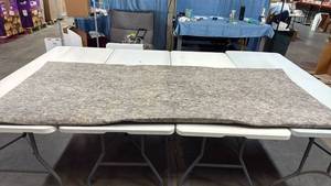 lot 8072 image: Gray 8x10 Carpet Pad with Non-Slip Backing