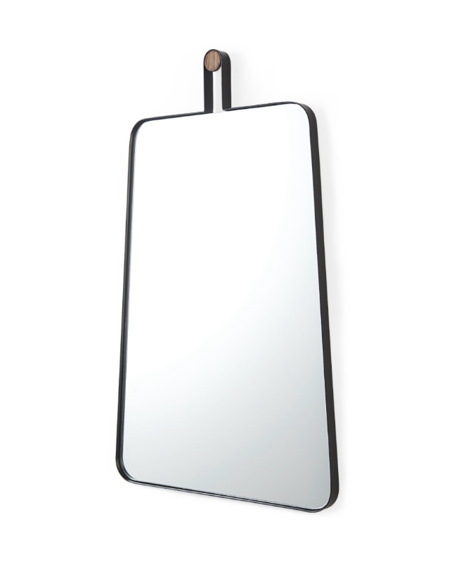 lot 5112020 image: 69321 Collie II Black Wall Mirror 21.7L x 1.2W x 36.4H - Retail $209