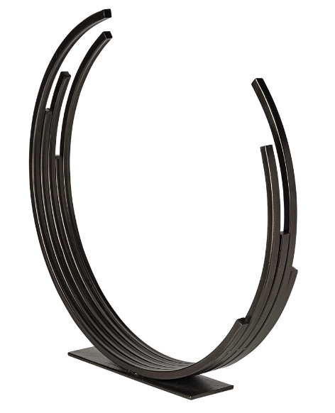 lot 5112054 image: Mercana Taj (Large) 21L x 3W Black Broken Halo Decorative Object 68801 - Retail $134