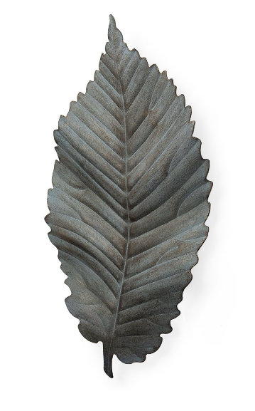 lot 5112028 image: Mercana Brattea 16H Large Metal Leaf Wall Art 44250 15.94 H x 9.45 W x 1.18 D - Retail $54