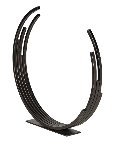 lot 5112035 image: Mercana Taj (Large) 21L x 3W Black Broken Halo Decorative Object 68801 20.08 H x 20.47 W x 3.15 D - Retail $135