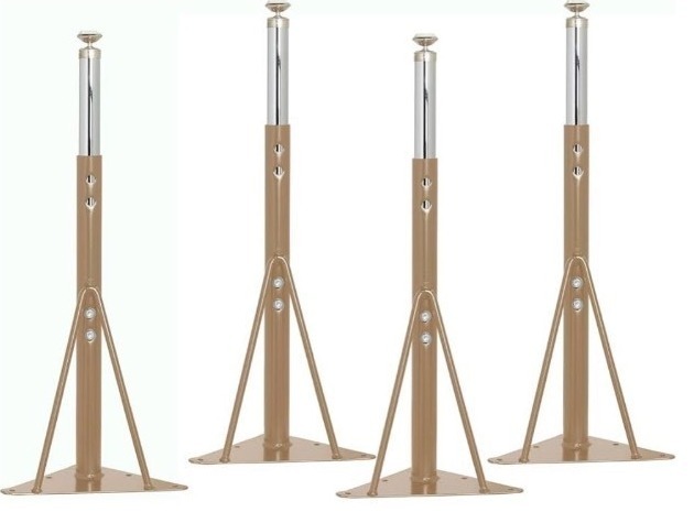 lot 16142 image: Factory Direct Partners Replacement Standard Swivel Glide Table Legs for FDP Activity Tables, Adjustable Height 19-30 inches, Includes Legs and Hardware ONLY (4-Pack) - Sand, 11024-SD - Retail $105