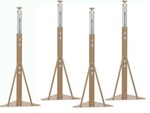 Factory Direct Partners Replacement Standard Swivel Glide Table Legs for FDP Activity Tables, Adjustable Height 19-30 inches, Includes Legs and Hardware ONLY (4-Pack) - Sand, 11024-SD - Retail: $105