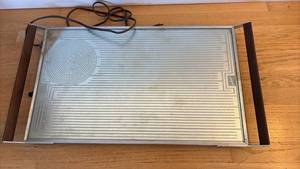 lot 23 image: Salton Hot Tray Electric Food Warmer with Wood Handles RETAIL $25