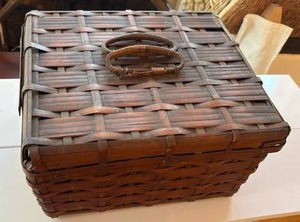 lot 39 image: Woven Wicker Nesting Baskets RETAIL $45