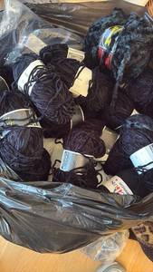 lot 66 image: Black Yarn Skein Collection Mixed Weights and Brands - Retail $25