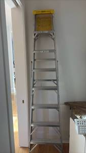 lot 59355 image: Werner 8ft Aluminum Step Ladder - Retail $120
