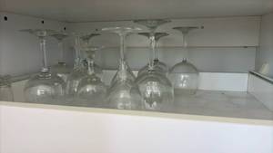 lot 60396 image: Clear Glass Wine Glasses Set - Retail $15
