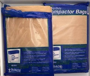 lot 60398 image: Heavy Duty Compactor Bags 12-Pack - Retail $15