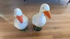 RETRO Blow-Mold Goose Lamp and Figurer – Plastic- Retail: $45
