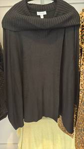lot 60440 image: Calvin Klein Womens Cowl Neck Sweater Size LXL - Retail $25