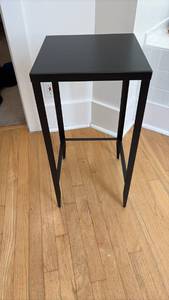 lot 60457 image: Black Metal Console Table  - Retail $75