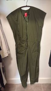 lot 60462 image: Nike Sleeveless Utility Jumpsuit Olive Green - Retail $45