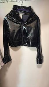 lot 60468 image: Yohji Yamamoto Black Cropped  Jacket Size 1 - Retail $300