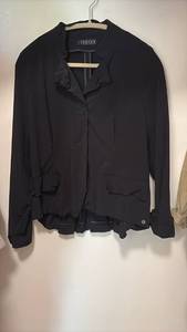 lot 60500 image: Ischiko Black Button-Front Blazer Jacket - Retail $75