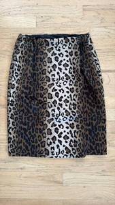 lot 60524 image: INC International Concepts Leopard Print Pencil Skirt Size 6 - Retail $15