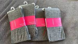 lot 60545 image: Xhilaration Opaque Tights Set of 4 Grey - Retail $15